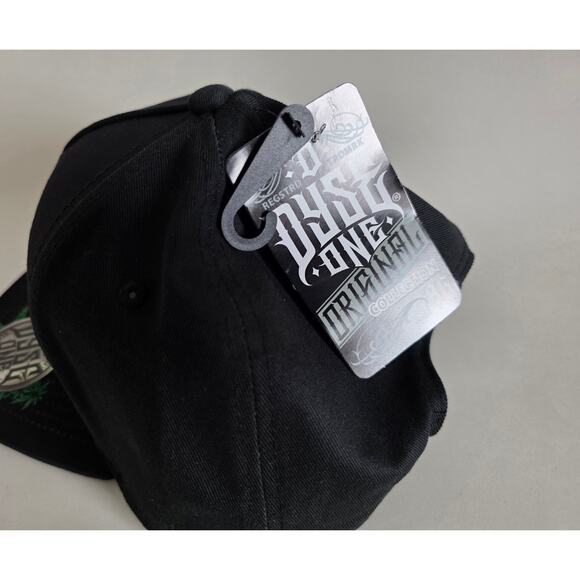 Dyse One Snapback Hat Black Benjamin Franklin Weed Leaf Graphic NWT - Picture 7 of 10